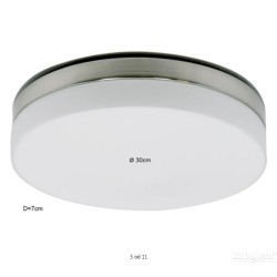 Steinhauer Crouch LED plafonjera, 30x7cm, 24 W