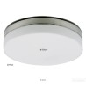 Steinhauer Crouch LED plafonjera, 30x7cm, 24 W