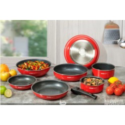 CookArt Ipium set posuđa, 9 delova, alu, može na indukciji