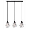 Globo Isabella visilica, metal, mat crna, 58x15x120cm