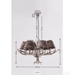 KARE luster Huntsman, 41 x 69 x 69 cm-ostećeno