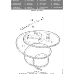 Wofi plafonska lampa Soller, 45x55x45