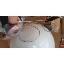 Eglo Gaetano I visilica, bela/srebrna, prečnik 53 cm