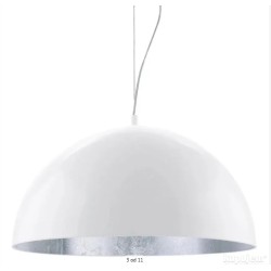 Eglo Gaetano I visilica, bela/srebrna, prečnik 53 cm