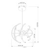 Globo Wave 67823-30H visilica, LED, 30 W, 50x120 cm