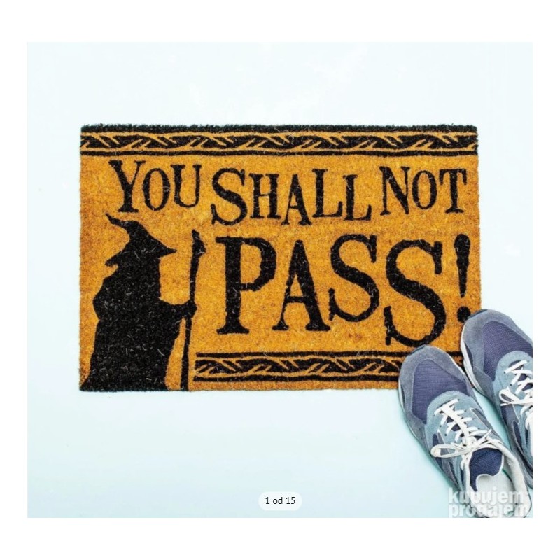 Otirač LOTR - You Shall Not Pass 60x40cm, kokosova vlakna