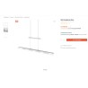 Leuchten Direkt LED visilica, dimabilna, 12x87x100cm