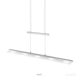 Leuchten Direkt LED visilica, dimabilna, 12x87x100cm