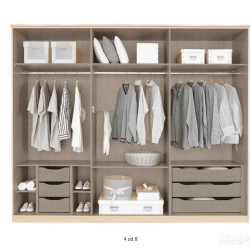 Rauch set od 5 polica 88cm za gard. za orm, dubine 57-62 cm
