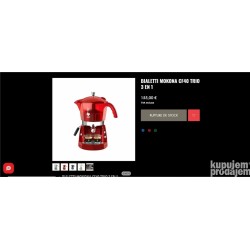 Bialetti Mokona Rossa CF40 3 u 1 aparat za kafu