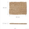 Set od 4 podmetača za sto,pr.1.5x42x30cm, vodeni zumbul