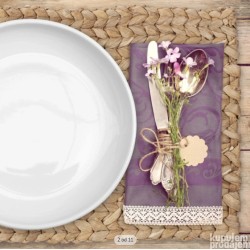 Set od 4 podmetača za sto,pr.1.5x42x30cm, vodeni zumbul