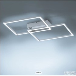 Leuchten D. Iven, LED, daljinski,pleksiglas/čelik, 42x7x50cm