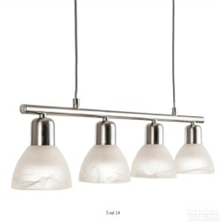 Nino Leuchten Daytona, LED, 4x3W, metal/staklo, 60x150x10cm