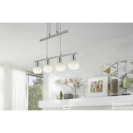 Nino Leuchten Daytona, LED, 4x3W, metal/staklo, 60x150x10cm