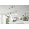 Nino Leuchten Daytona, LED, 4x3W, metal/staklo, 60x150x10cm