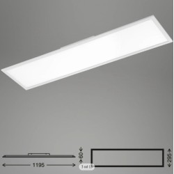 Briloner LED PANEL, 119,5 cm, 38W, metal/plastika