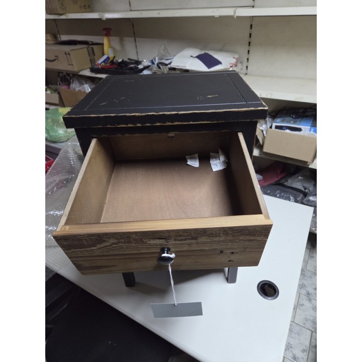 Noćni ormarić 41x36x62 cm – Drveni rustični stočić sa fiokom