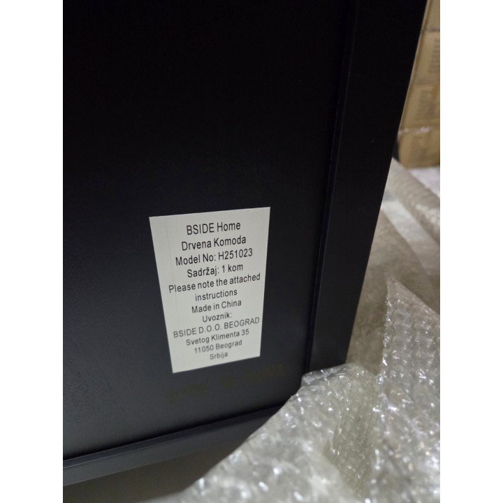 Noćni ormarić 41x36x62 cm – Drveni rustični stočić sa fiokom