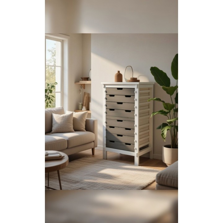 Komoda sa 10 fioka 45x36x90 cm – Drvena komoda