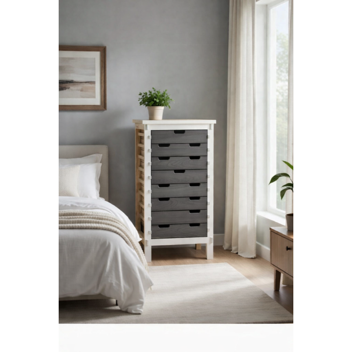 Komoda sa 10 fioka 45x36x90 cm – Drvena komoda