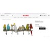 Kare Exotic Birds zidni čiviluk,čelik/polismola, 24x54x7cm