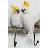 Kare Exotic Birds zidni čiviluk,čelik/polismola, 24x54x7cm