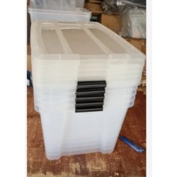 Iris Ohyama set od 3 kutije, 45 L, složive, providne