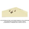Zamenska navlaka 295x295cm krova paviljona 3x3 cm, boja ecru