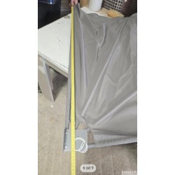 Bočni balkonski suncobran, siva, 120 cm