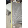 Bočni balkonski suncobran, siva, 120 cm