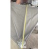 Bočni balkonski suncobran, siva, 120 cm