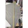 Bočni balkonski suncobran, siva, 120 cm