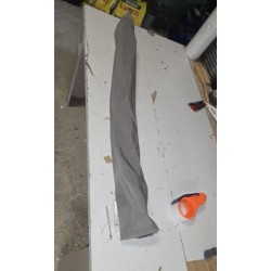 Bočni balkonski suncobran, siva, 120 cm