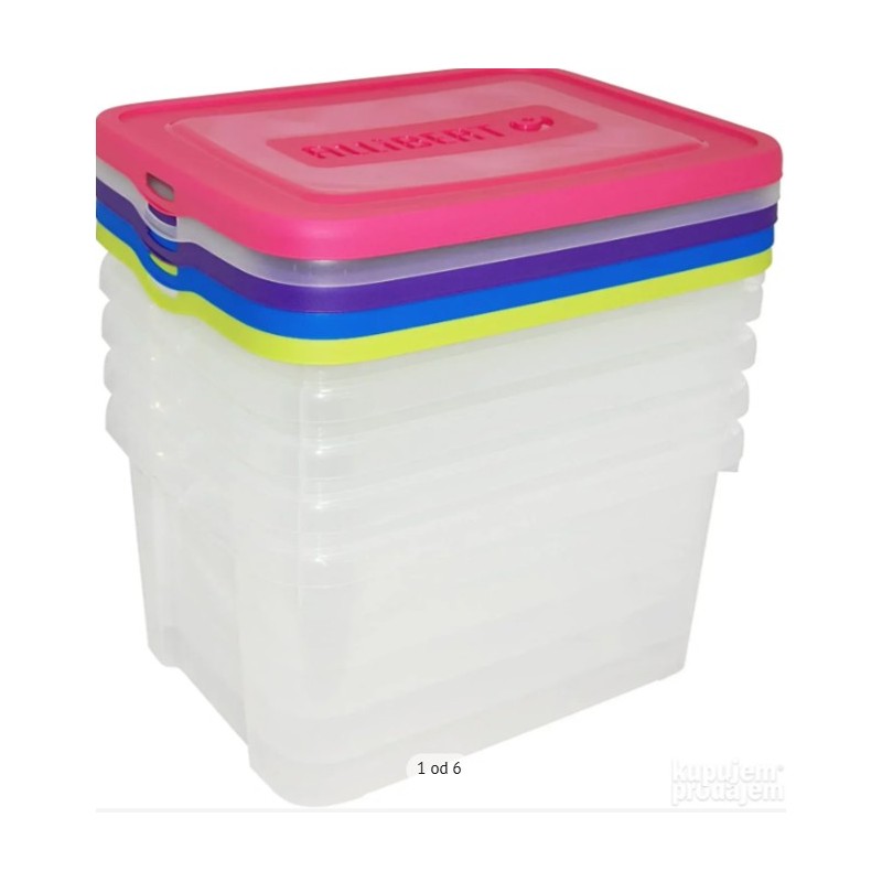 Curver Handy Box set od 4 kutije, 25 L,44.8x34.5x45 cm