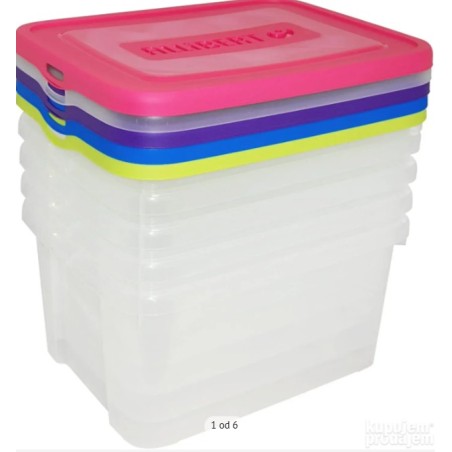 Curver Handy Box set od 4 kutije, 25 L,44.8x34.5x45 cm