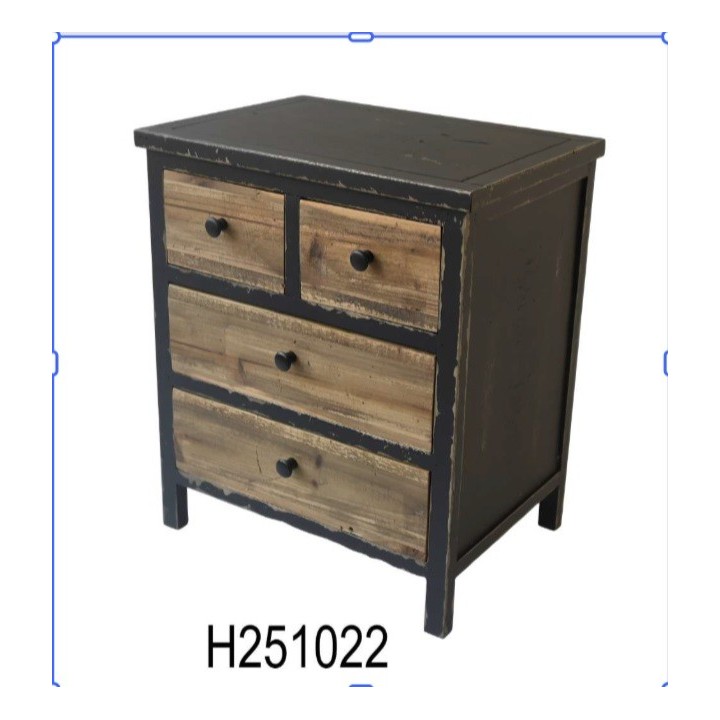 Rustična komoda sa 4 fioke 50.5x36x59.5 cm – Drvena vintage komoda