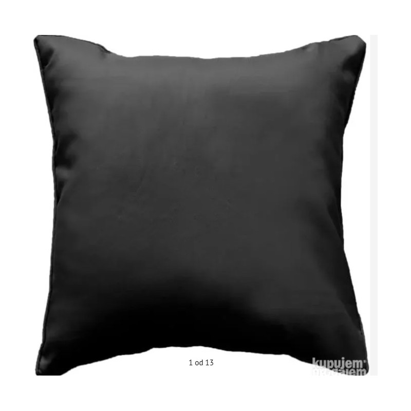 Douceur d'Interieur set od 2 ukrasna jastuka 40x40cm, crna