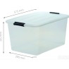 Iris Ohyama set od 5 kutija, 45 L, složive, providne
