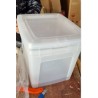 Iris Ohyama set od 2 kutije, 30 L, poklopac, providne, slož.