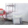 Iris Ohyama set od 2 kutije, 30 L, poklopac, providne, slož.