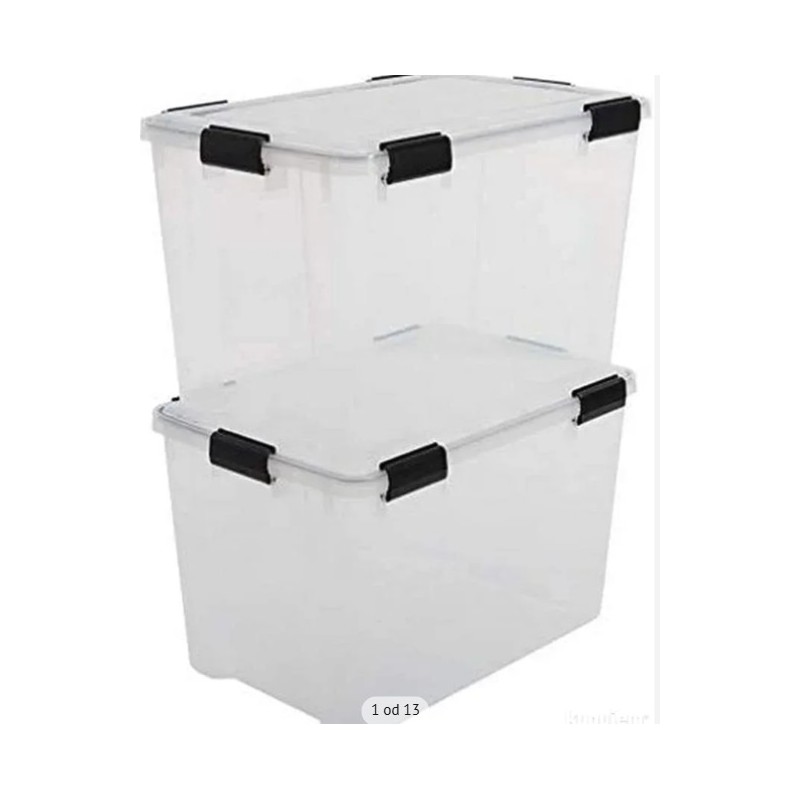 Iris Ohyama set od 2 kutije za odl. sa poklopcem, 70 L Iris Ohyama set od 2 kutije za odl. sa poklopcem, 70 L