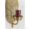 Kare Design Leaf Gold zidni svećnjak,56x25x17 cm, polomljen