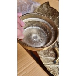 Kare Design Leaf Gold zidni svećnjak,56x25x17 cm, polomljen