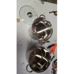 Crealys Olympe lonac za pastu, nerđ.čelik, prečnik 24cm, 8 L