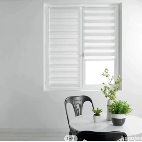 Douceur d'interieur zebra roletna, bela,45x180cm, poliester