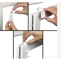 Gardinia Easy Fix Thermo, 100x150 cm, plava, poliester