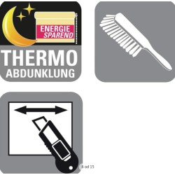 Gardinia Easy Fix Thermo, 100x150 cm, plava, poliester