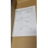 Dupla garnišna, srebrna, aluminijum, 240 cm (2x120 cm)