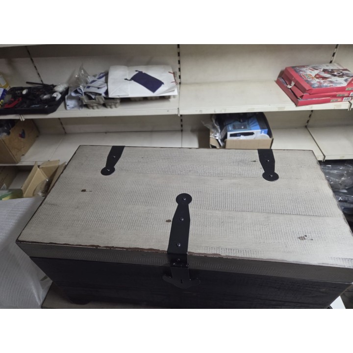 Set rustičnih drvenih škrinja (2 kom) – dekorativne kutije za odlaganje, drvo jele